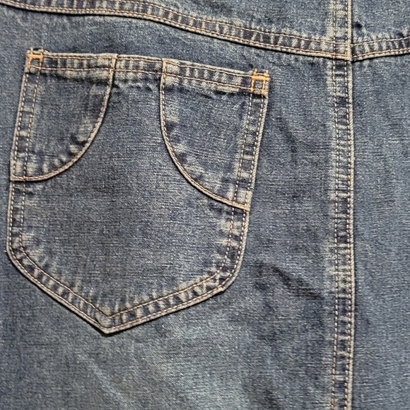 Old Navy Blue Denim Maxi Skirt Size 6 - Picture 5 of 10